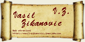 Vasil Žikanović vizit kartica